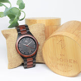 Corcovado Fall - Black & red sandalwood watch