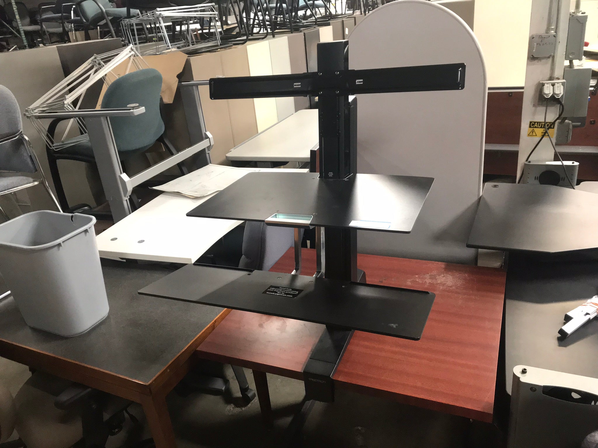 Ergotron Standing Desk Table Attachment Recycled Office Furnishings