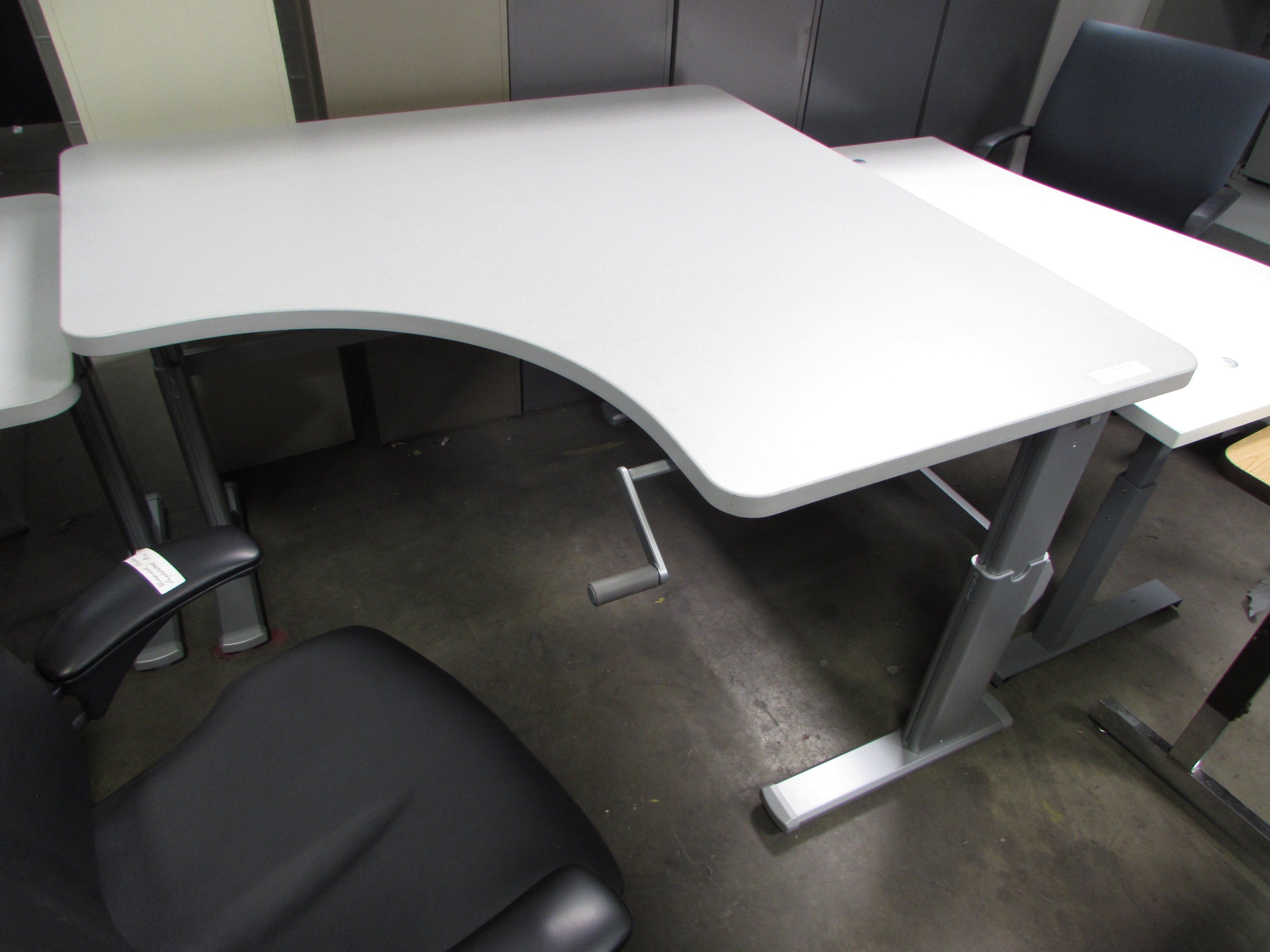 Corner Sit Stand Desks By Steelcase Recycled Office Furnishings