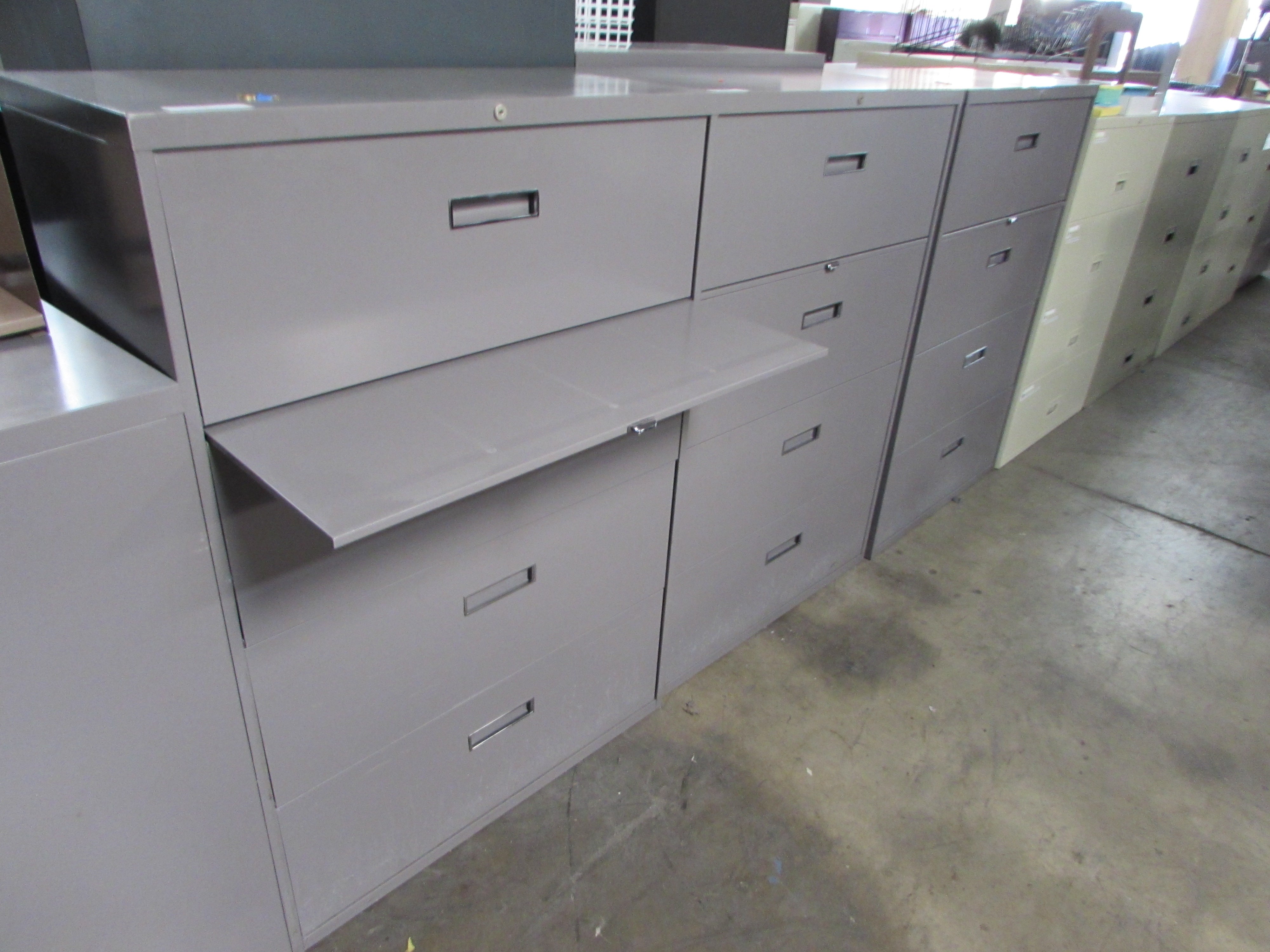 Steelcase 4 Drawer Lateral File With Ledger Shelf Recycled