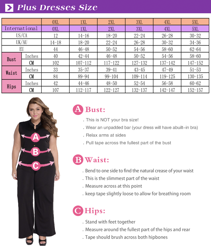 Us Womens Size Chart For Dresses