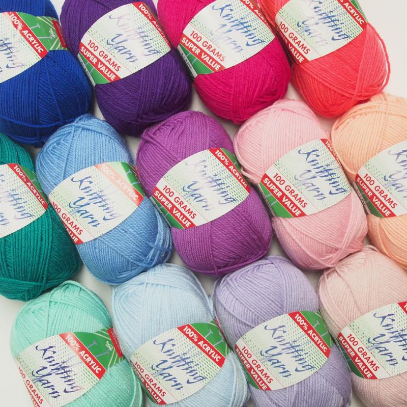 Yatsal Knitting Yarn 8 ply 100g (62 colours available) Oz Yarn