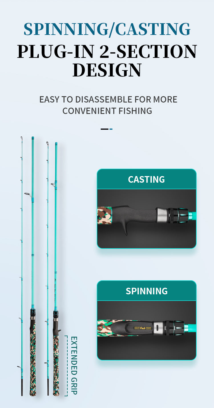 goofish bass popping saltwater fishing rod pole