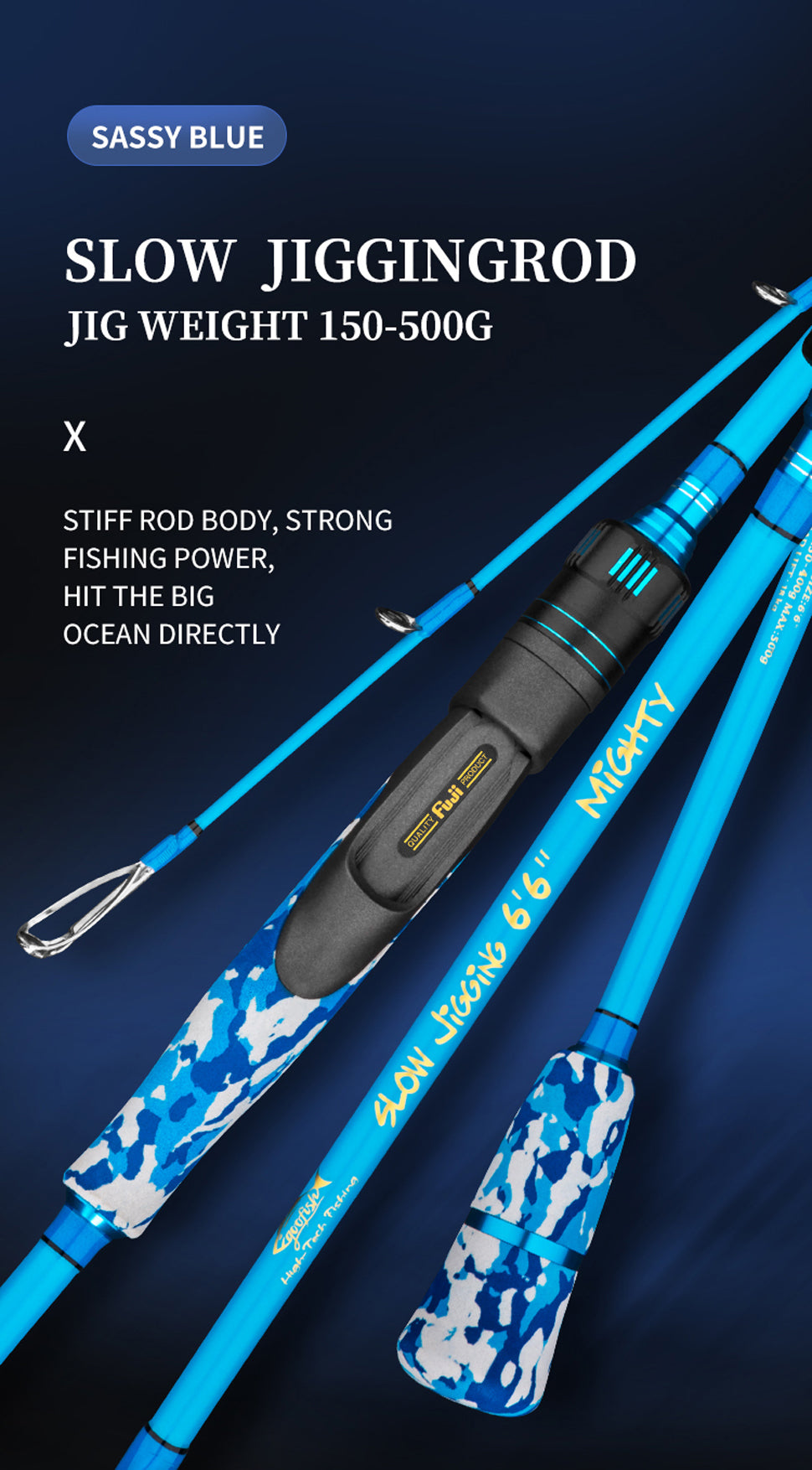 GOOFISH SOLID NANO 20-100G SLOW PITCH JIGGING ROD 6'6″ – Big Dog Tackle