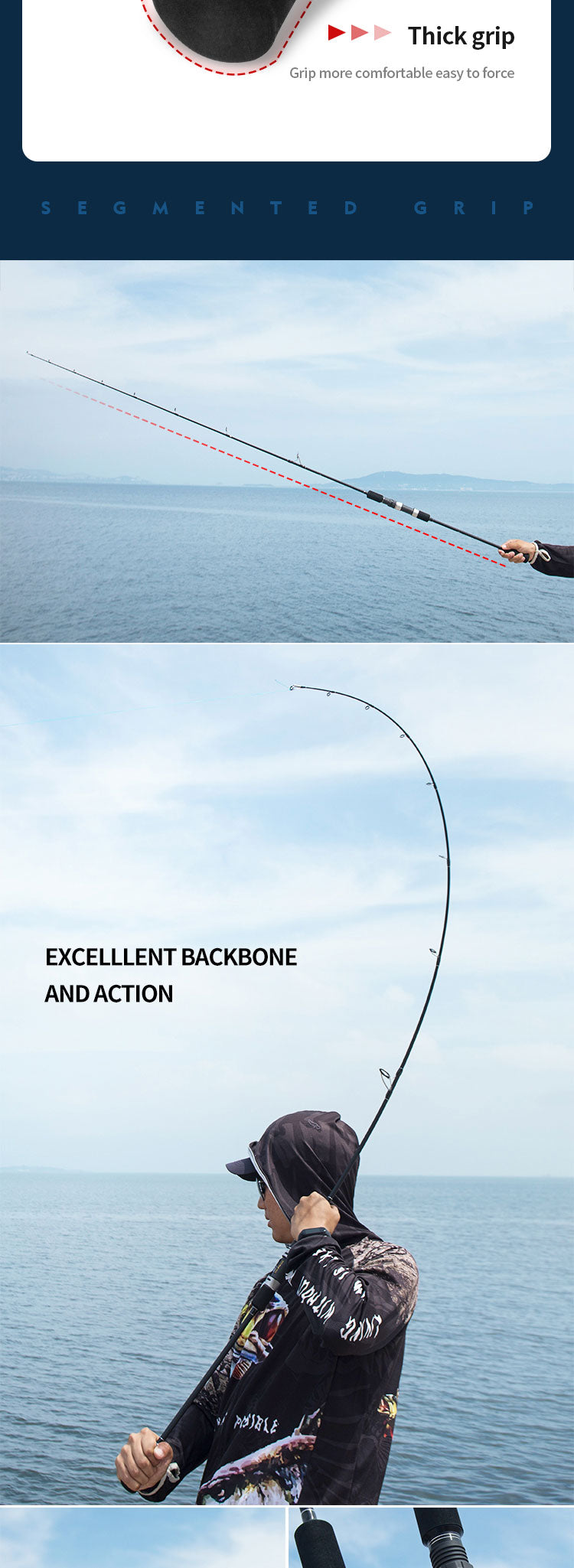 GOOFISH Solid Nano Tech Blank Vertical Deep Sea Speed Jigging Rod  5'5(168cm) Size PE 3-6 Max Jig 500g Saltwater Boat Trolling Rod with Fuji  : Buy Online at Best Price in KSA 