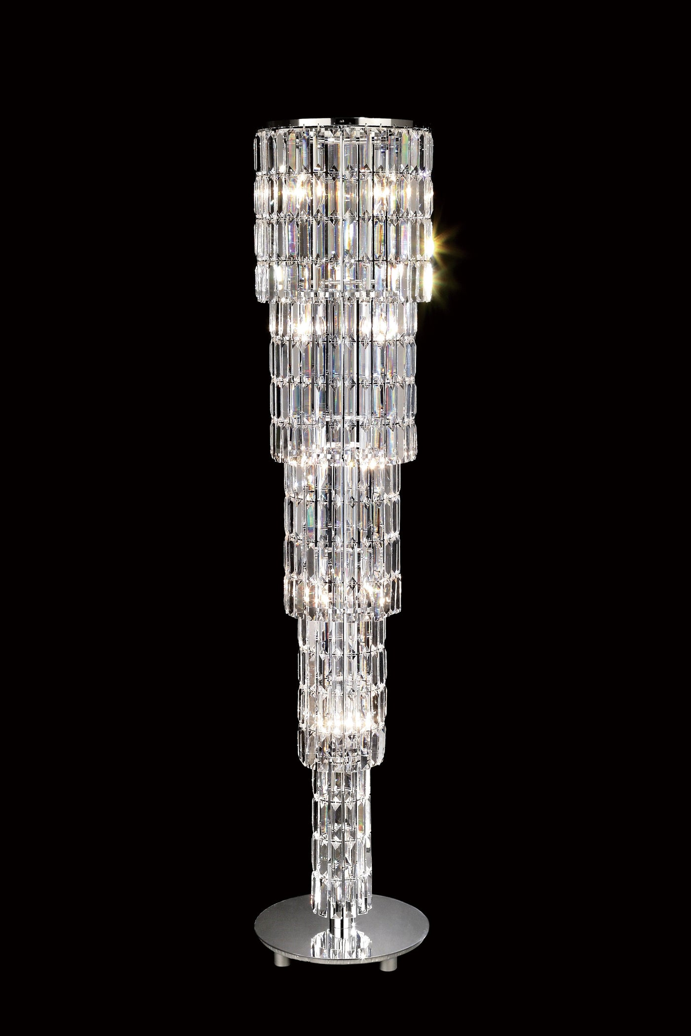 round crystal table lamp