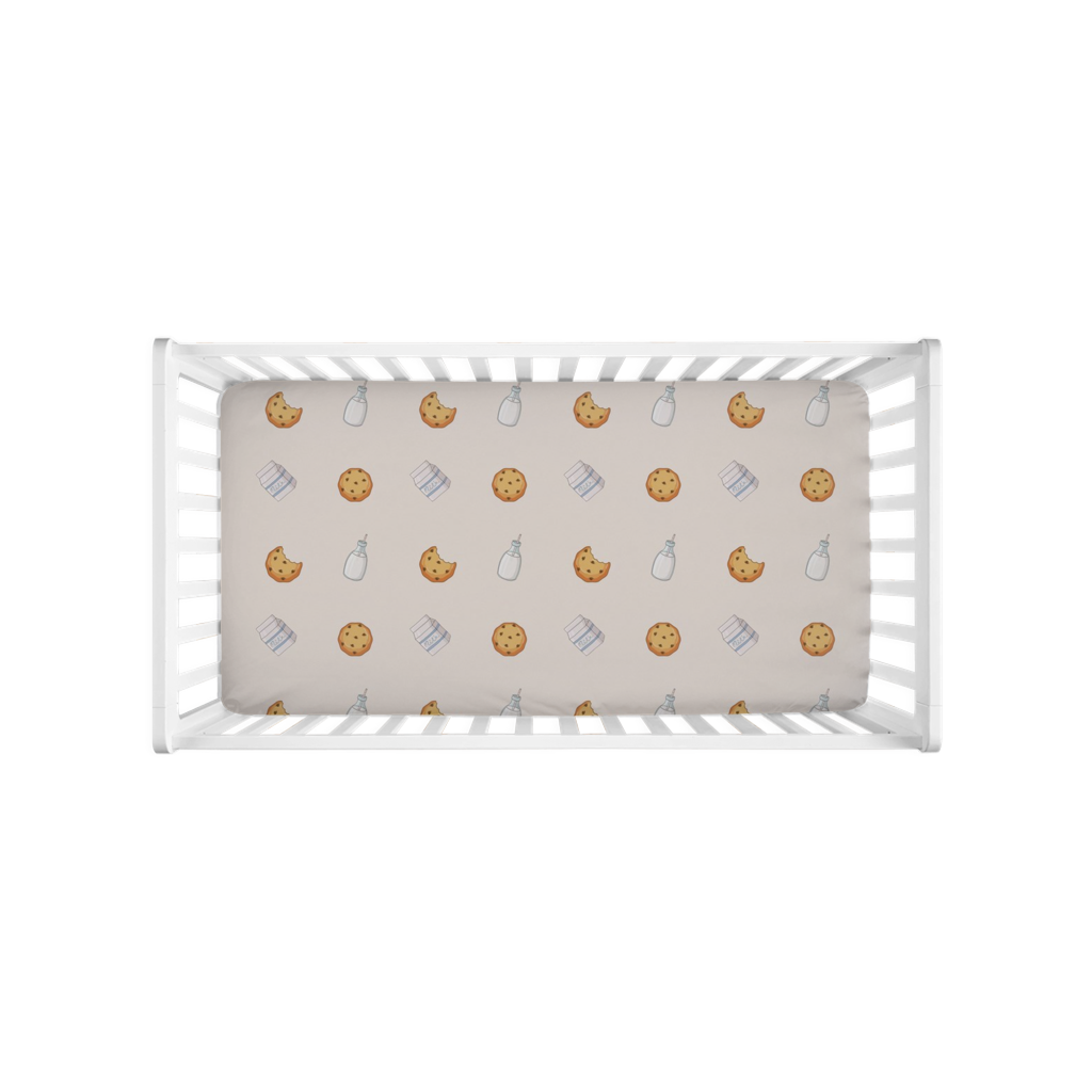 Cookies Milk Crib Sheet