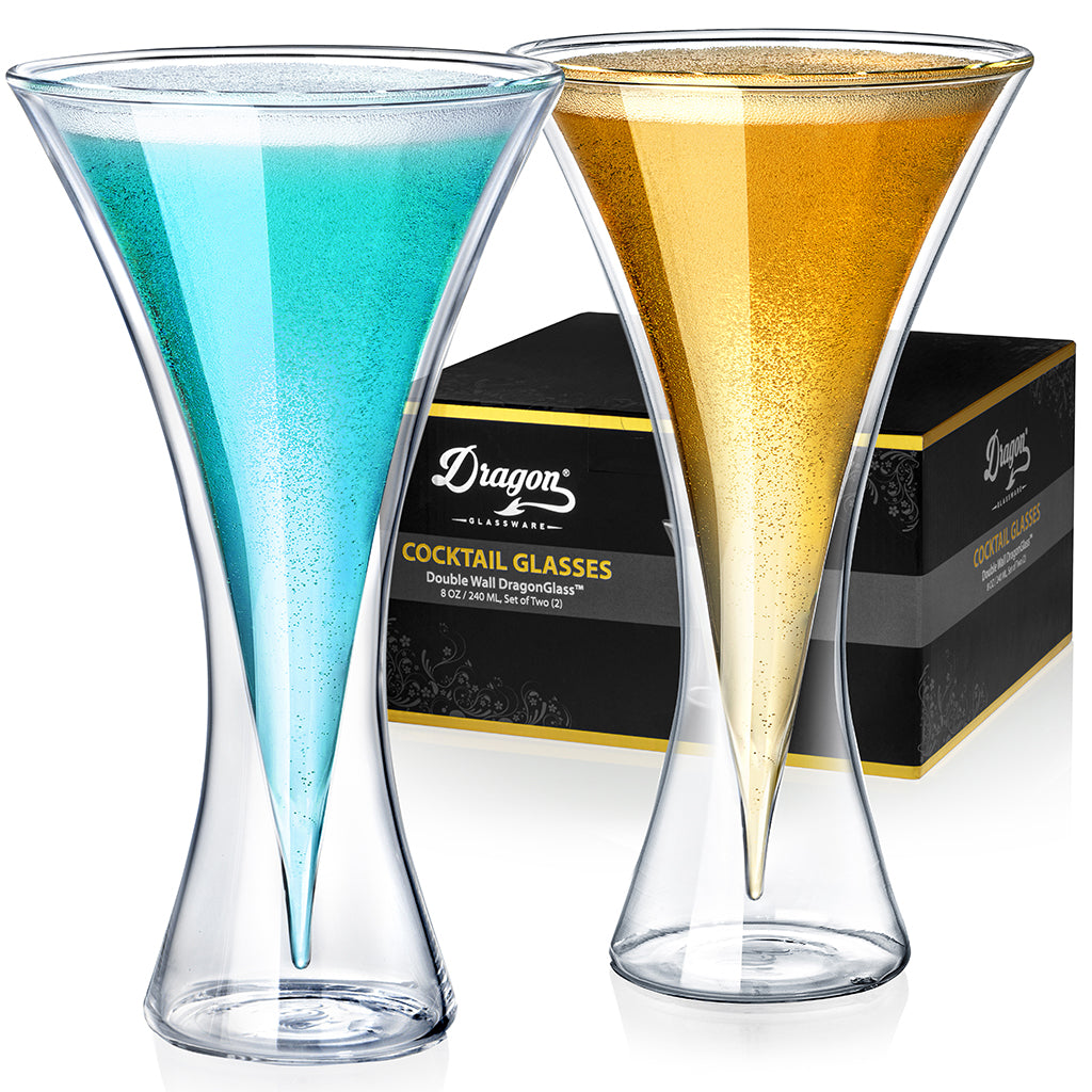 Upside Down Beer Glasses by Dragon Glassware