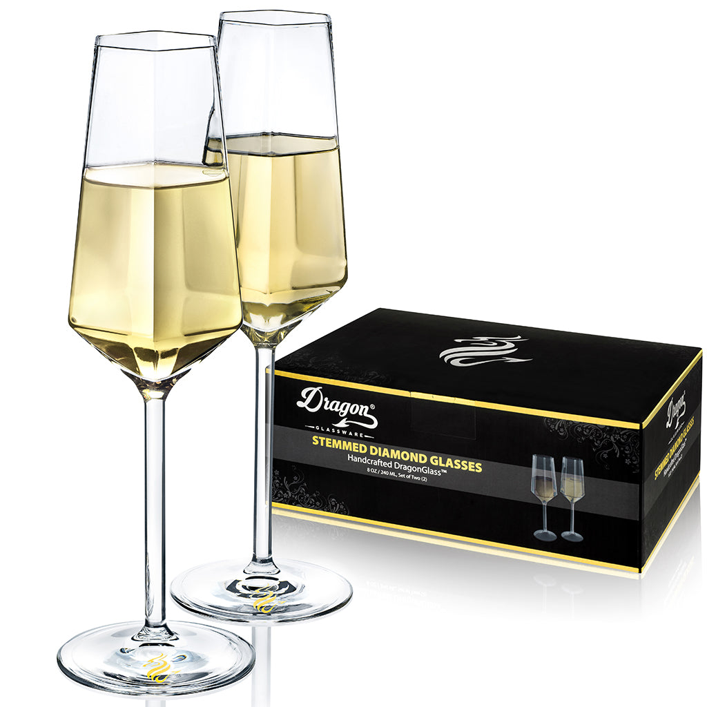 Diamond Martini Glasses – DRAGON GLASSWARE®