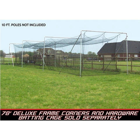 55' - 70' Deluxe Commercial Batting Cage Frame Kit with Labels