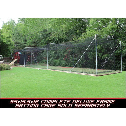 55' - 75' Deluxe Complete Commercial Batting Cage Frame