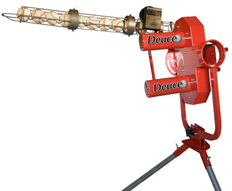 Heater Sports Deuce 75 MPH Baseball Pitching Machine with Automatic Ball feeder
