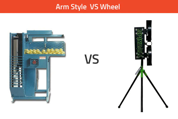 arm style vs wheel pitching machines