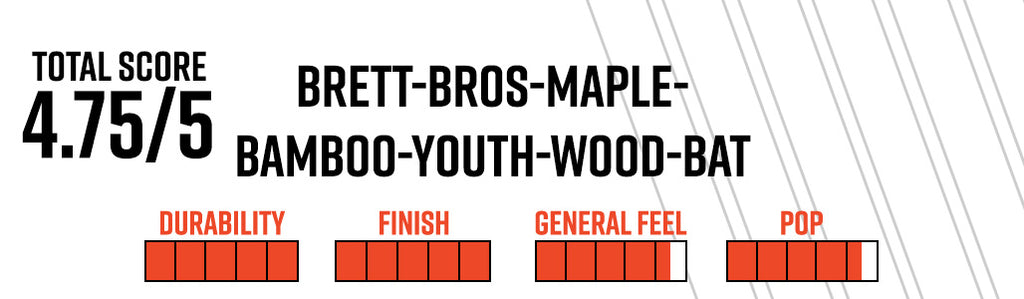 Brett Bros. Maple / Bamboo Youth Wood Bat