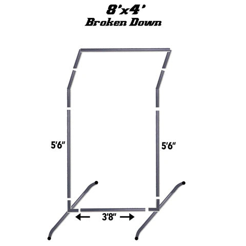 Bullet Fast Pitch Softball Screen With Overhead 8' x 4' Assembly