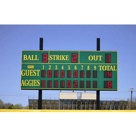 Electronic Scoreboard for Baseball & Softball with Pitch Count - 3320
