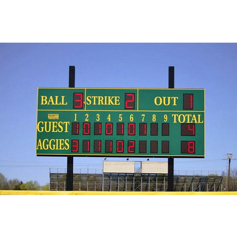 Electronic Scoreboard for Baseball & Softball with Pitch Count - 3320