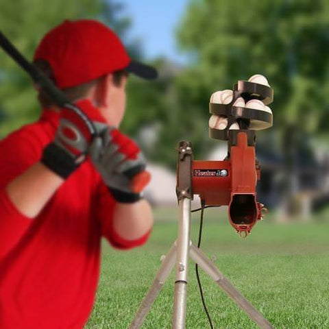 Heater Jr. Real Portable Pitching Machine For Baseball Field Practice with Batter