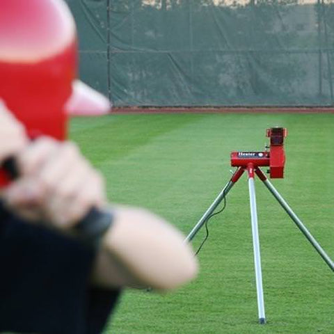 Heater Sports Real Baseball Pitching Machine Field Practice with Batter