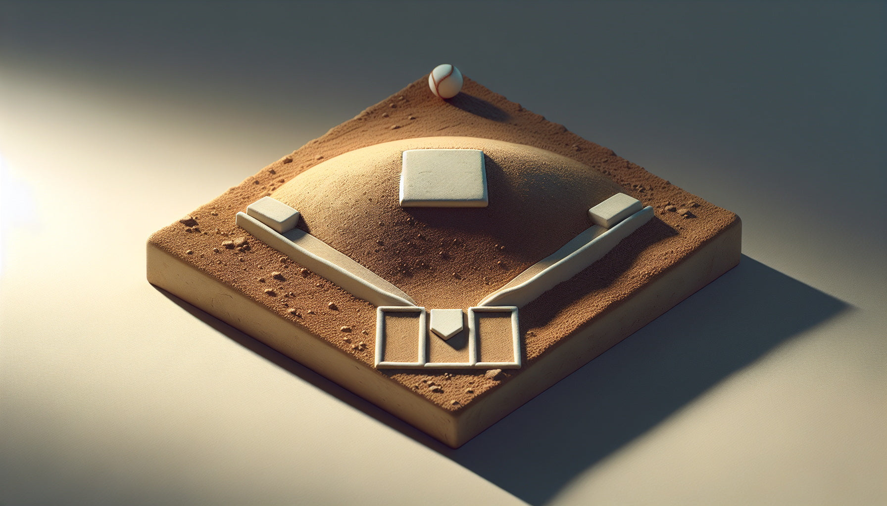 Illustration of a little league pitching mound