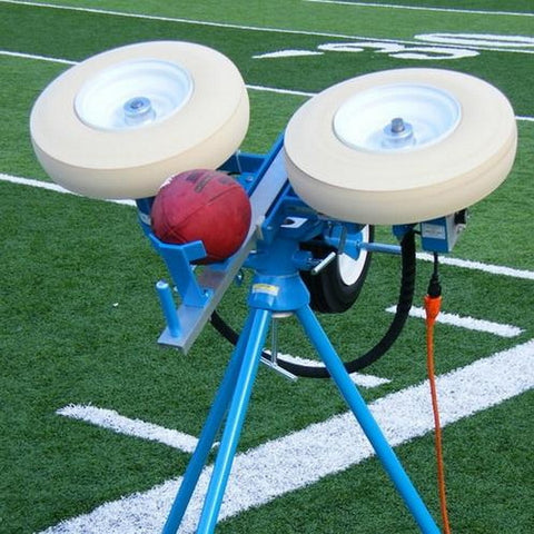 Jugs Football Passing Machine Rear Angled View