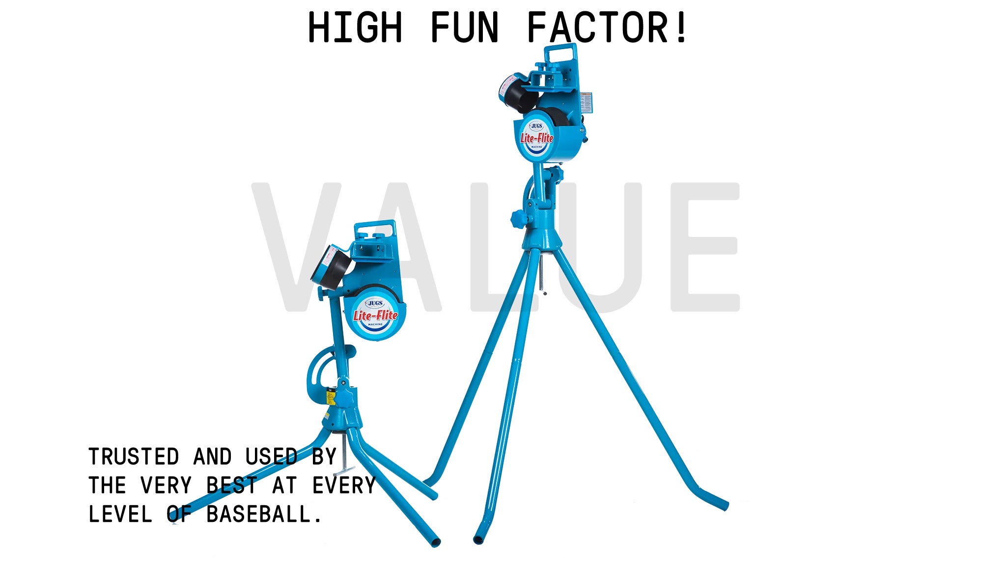 Jugs Lite-Flite Baseball Softball Combo Pitching Machine Banner