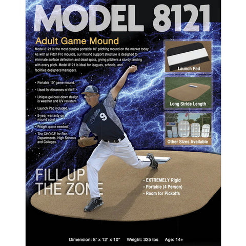 Pitch Pro 10" High School Portable Pitching Mound Information Sheet