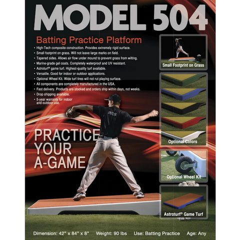 Pitch Pro 504 Batting Practice Pitching Platform Information Sheet
