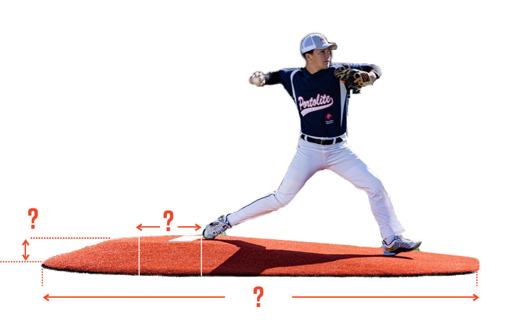 Portable Pitching Mounds by Height