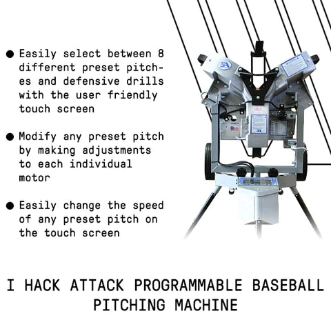 Programmable Baseball pitching machine