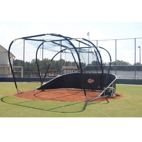 Roll Away Batting Cages Professional Roll Away Portable Hitting Turtle for Baseball