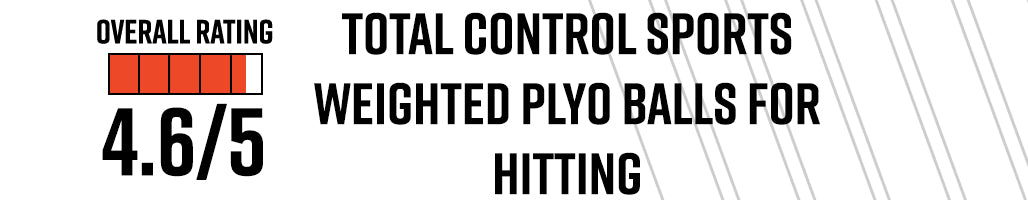 Total Control Sports Weighted Plyo Balls for Hitting