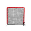 Image of On Field Protective Bullet Screen 7' x 7' Red With Wheels
