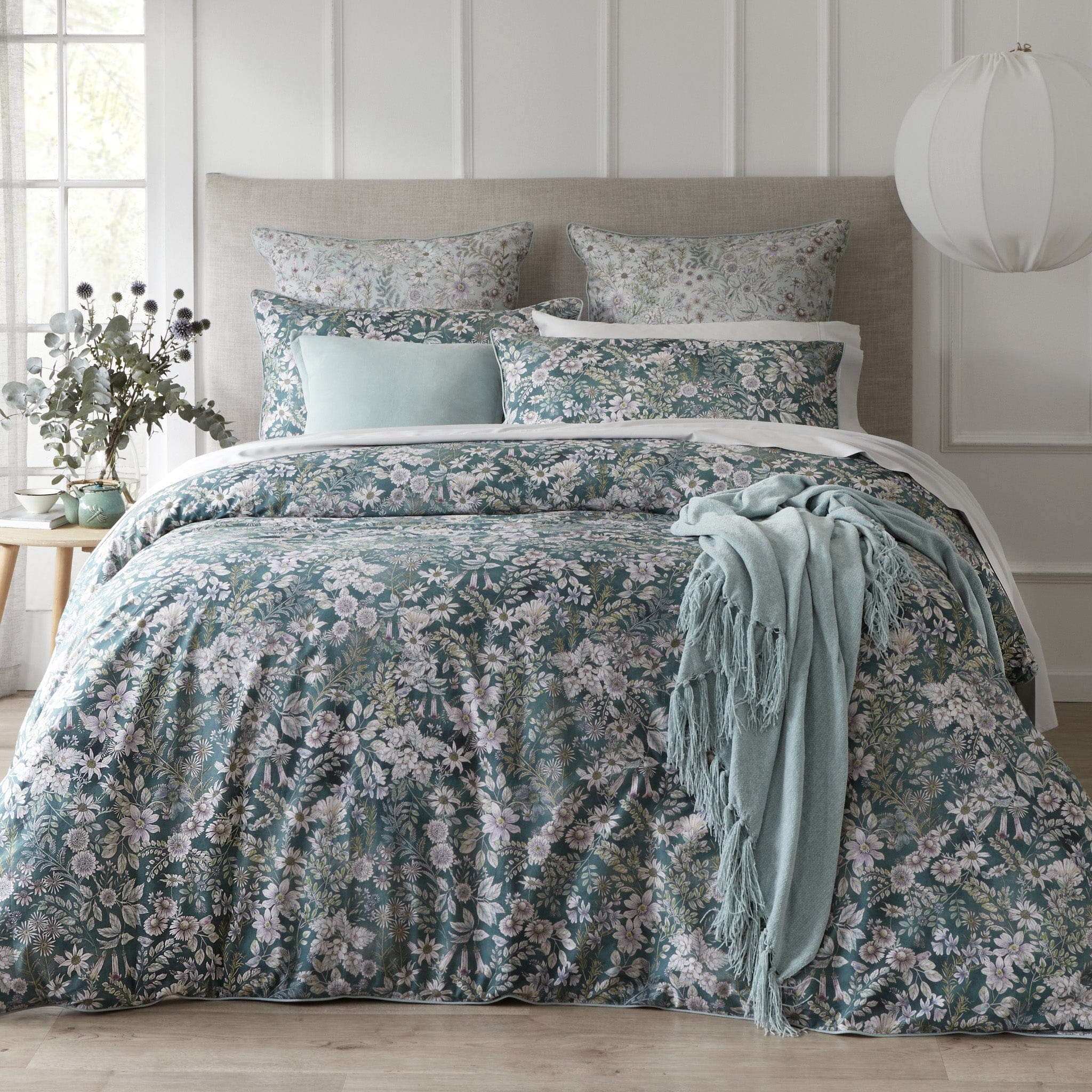 peyton silver quilt cover set