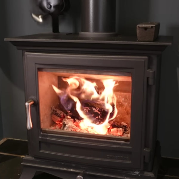 Image of a Burning Log Burner