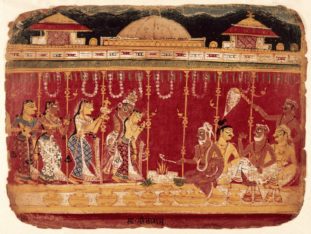 Depiction of an Indian wedding