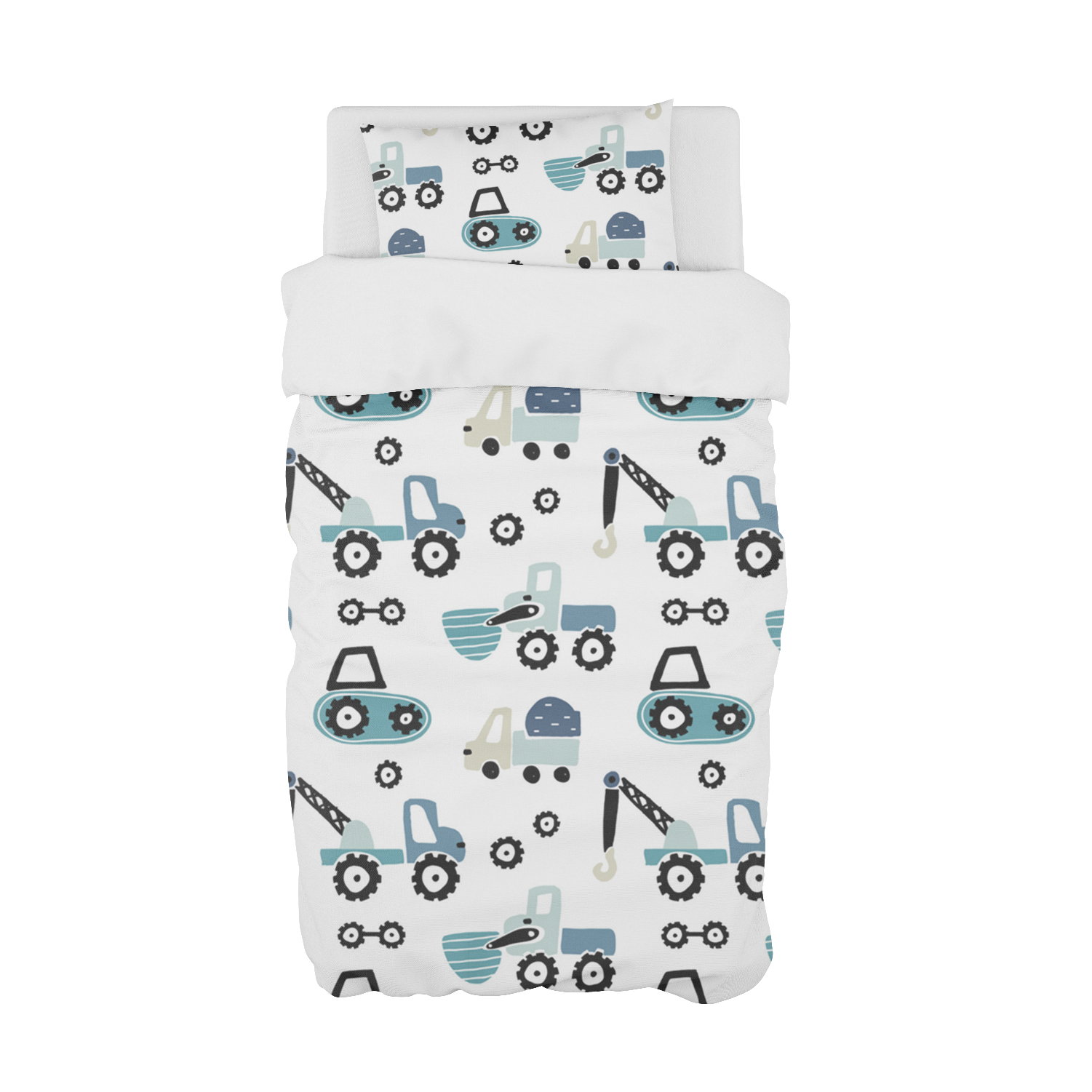 Blue Diggers And Dozers Cot Duvet Set Studio Collection Online