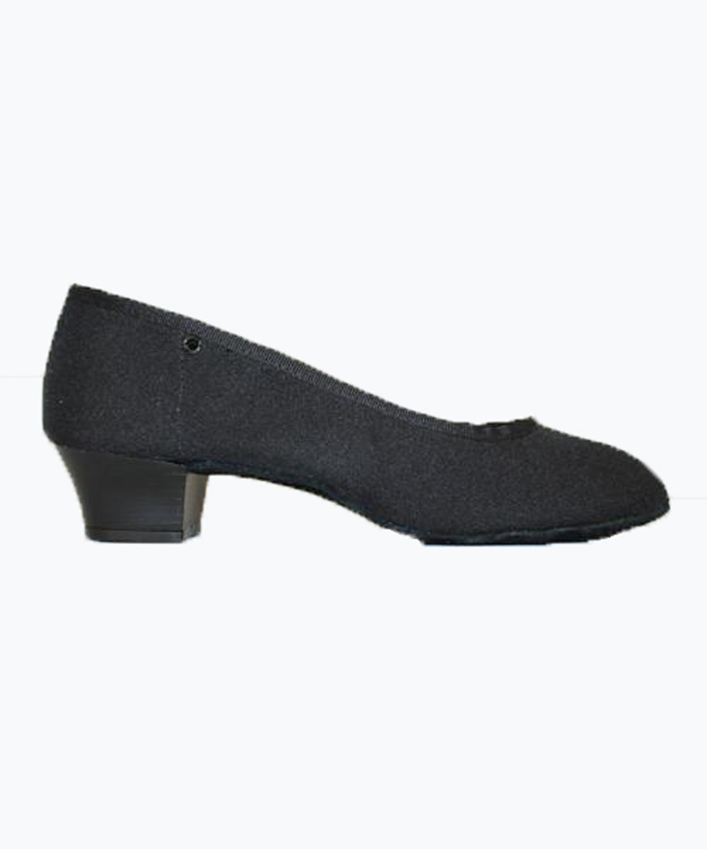 black shoes 1 inch heel