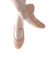 leather ballet split sole shoes 