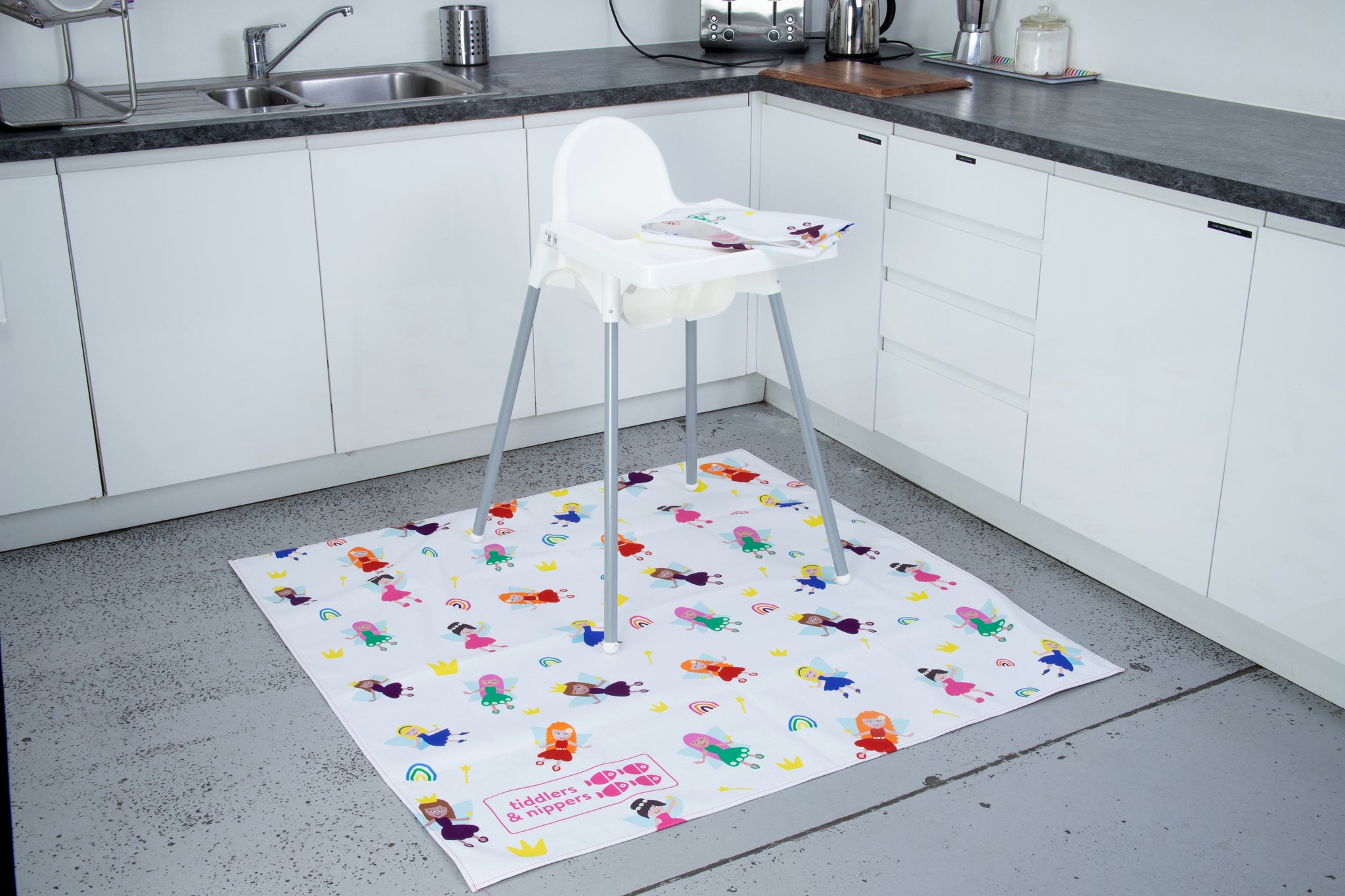 Reusable & Washable Splash Mat Mats For Under High Chair 130cm x 130cm