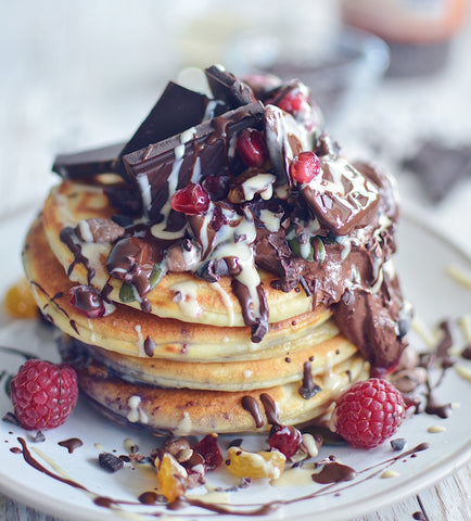 Chocoholic Protein Pancake Stack Recipe | Neat Nutrition. Clean, Simple, No-Nonsense.