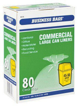 Husky HK42WC020B Contractor Clean-Up Bag, 42 gal Capacity, Tie Closure, Polyethylene, Black, 20 count