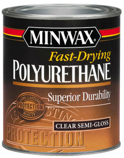 Minwax Fast-Drying Polyurethane Finish QUART - SEMI-GLOSS - CLEAR