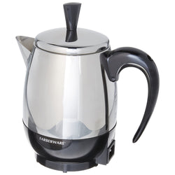 2-12 Cup* Electric Percolator, Stainless Steel, FCP412