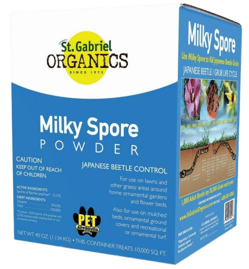 milky spore powder dispenser tube