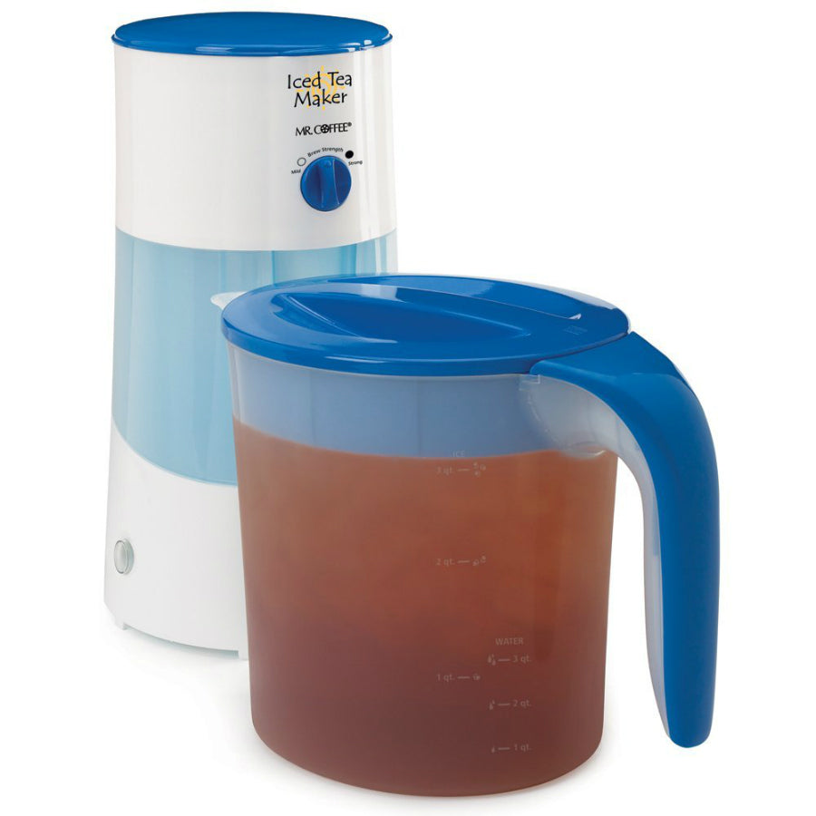 Mr. Coffee® TM70 Iced Tea Maker with Pitcher, Blue, 3Qt