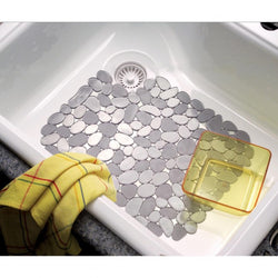 Rubbermaid 1G1606WHT Enhanced Microban Antimicrobial Sink Mat, Large