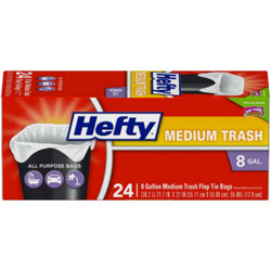  Hefty Small Garbage Bags, Flap Tie, Clean Burst Scent