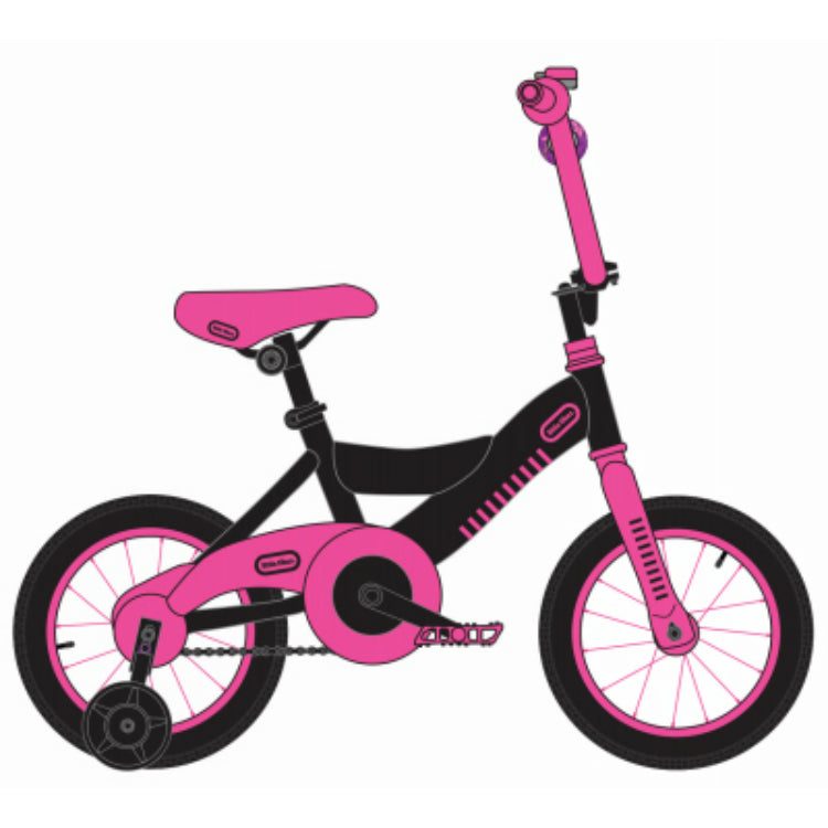 little girl bike with training wheels