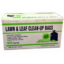 Hefty Strong Lawn & Leaf Large Drawstring Trash Bags, 39 Gallon, 18 Count